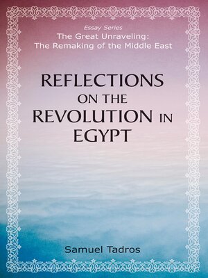 cover image of Reflections on the Revolution in Egypt